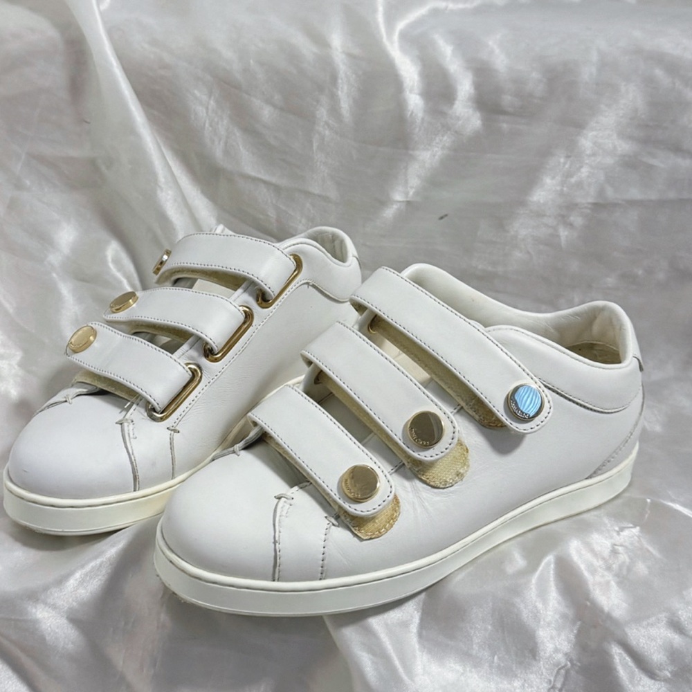 Jimmy Choo NY leather Velcro sneakers